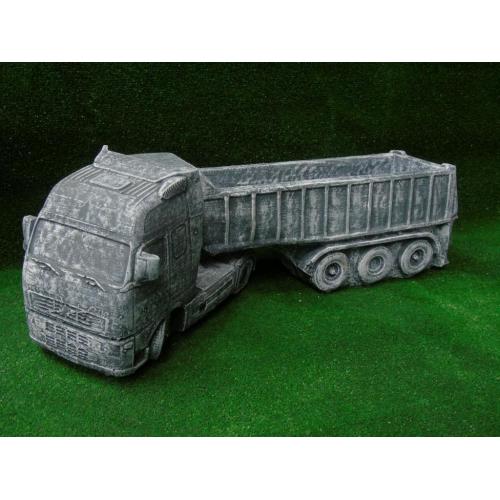 Concrete volvo lorry garden ornament planter
