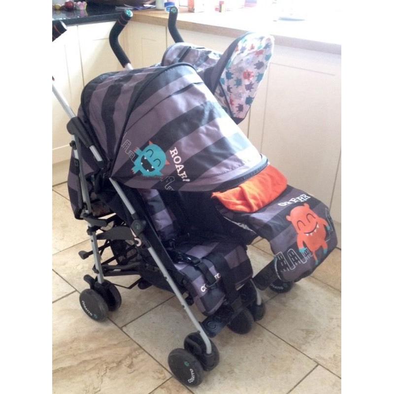 Cosatto Cuddle Monster Twin Buggy/ Pushchair