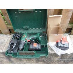 BOSCH CORDLESS DRILL + 2 BATTERIES ( ONE BRAND NEW )