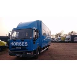 7.5 t horsebox 3 horse & Living 12 months mot
