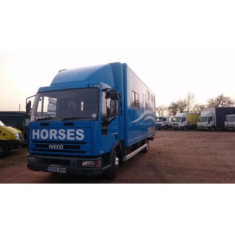 7.5 t horsebox 3 horse & Living 12 months mot