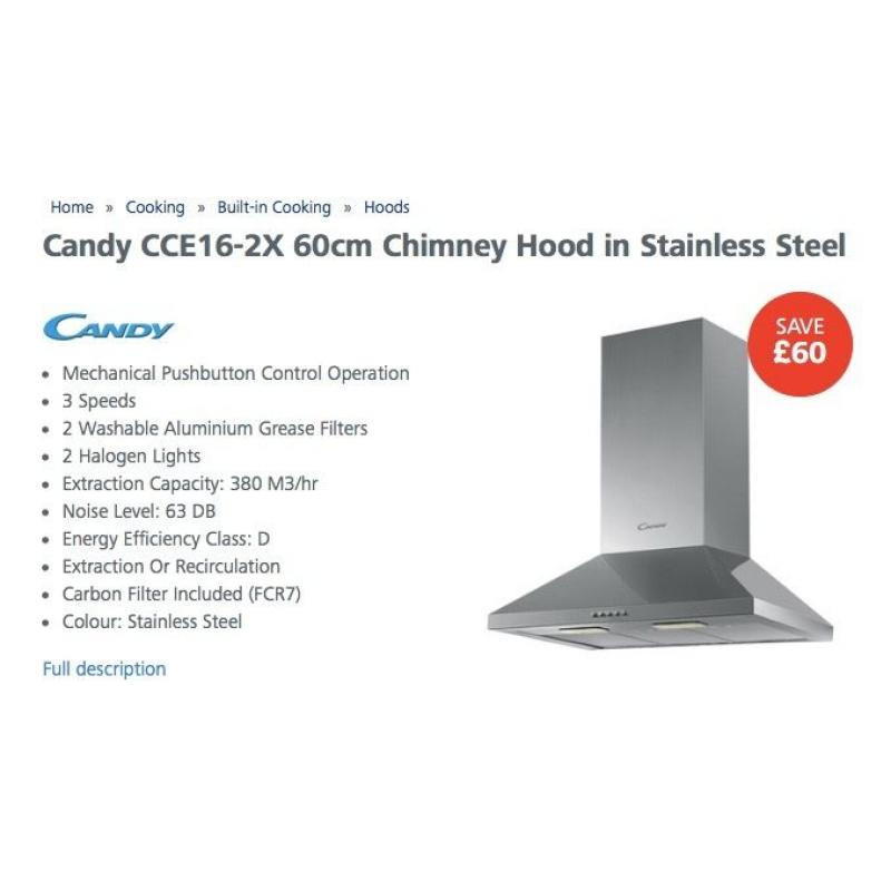 KITCHEN APPLIANCES 5 MONTHS OLD COOKER GAS HOB AND COOKER HOOD