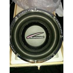 Audiobahn competition massive bass sub subwoofer with bass boxes brand new unreal