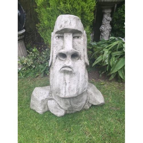 Large Stone "Rock man" great detail garden feature.