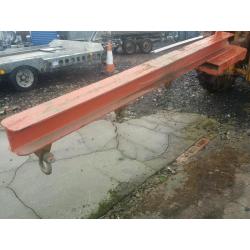 Heavy duty forklift jib with shackles fitted 8.5 ft long