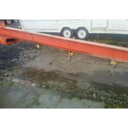 Heavy duty forklift jib with shackles fitted 8.5 ft long
