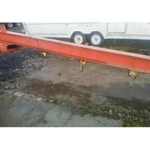 Heavy duty forklift jib with shackles fitted 8.5 ft long