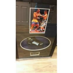 Ricky Hatton custom boot - signed and frsmed