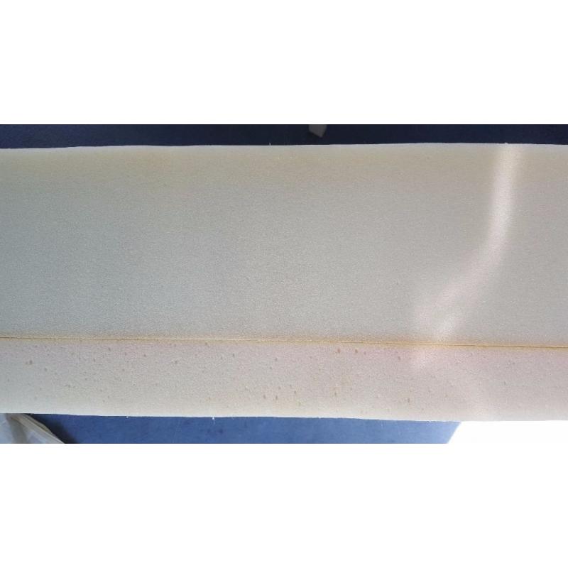 Single memory foam mattress with washable cover.