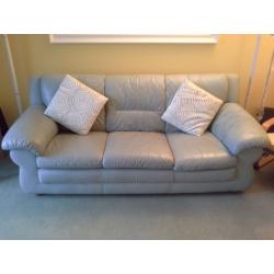 Real Leather 3 Seater Sofa and matching your Arm Chair