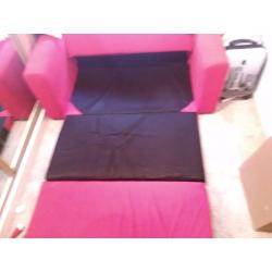 Red sofa bed