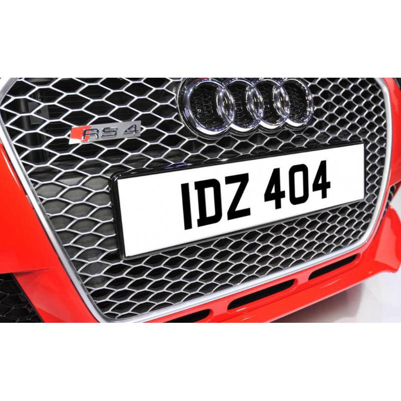 IDZ 404 Dateless Personalised Number Plate Audi BMW Ford Golf Mercedes Kia Vauxhall