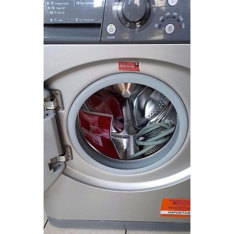 Hotpoint WMF720P: A rated, Freestanding washing machine with 7kg capacity, Stainless Steel drum
