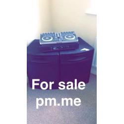 2 peavey ST-15 speakers with pro amplifier, also mix track pro 2 DJ mixer all in great condition