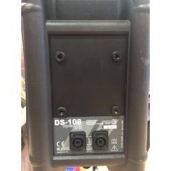 D.A.S. (DS-108) speakers with stands