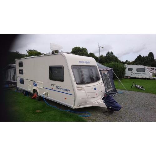 Bailey Ranger GT60 540/6. 2010. Triple fixed bunks. Plus 2 awnings and accessories.