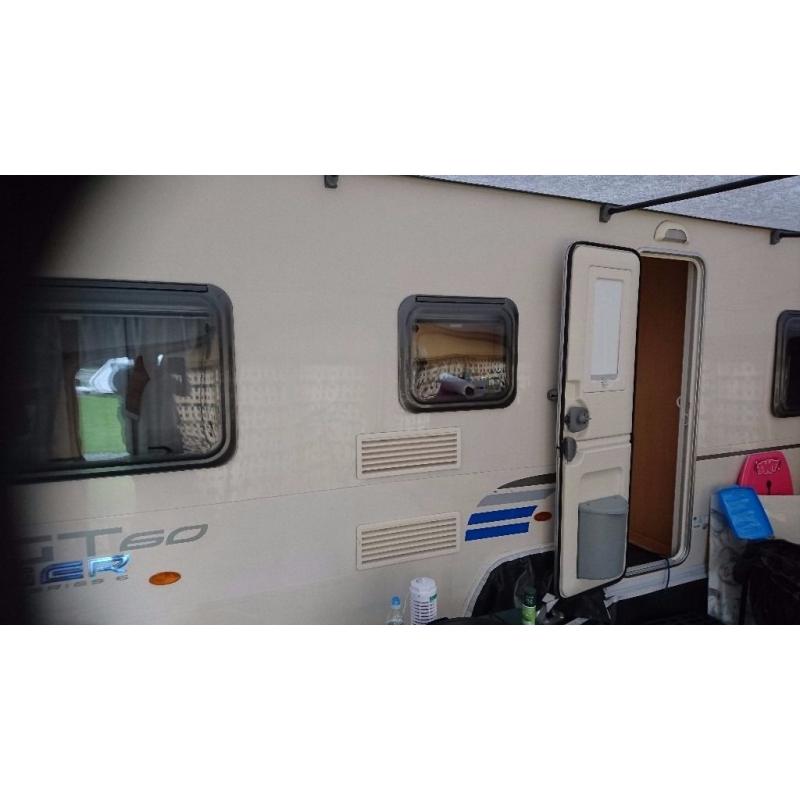 Bailey Ranger GT60 540/6. 2010. Triple fixed bunks. Plus 2 awnings and accessories.