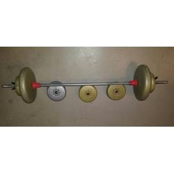 Barbell and weights set