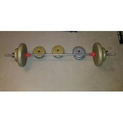 Barbell and weights set