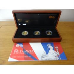 2013 Gold Proof 3 Coin Set.