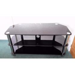 Black TV stand