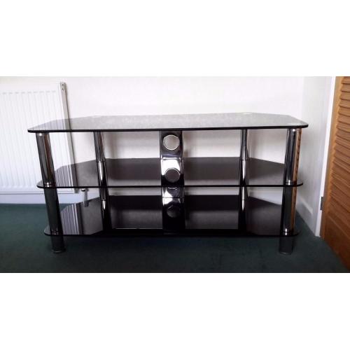 Black TV stand