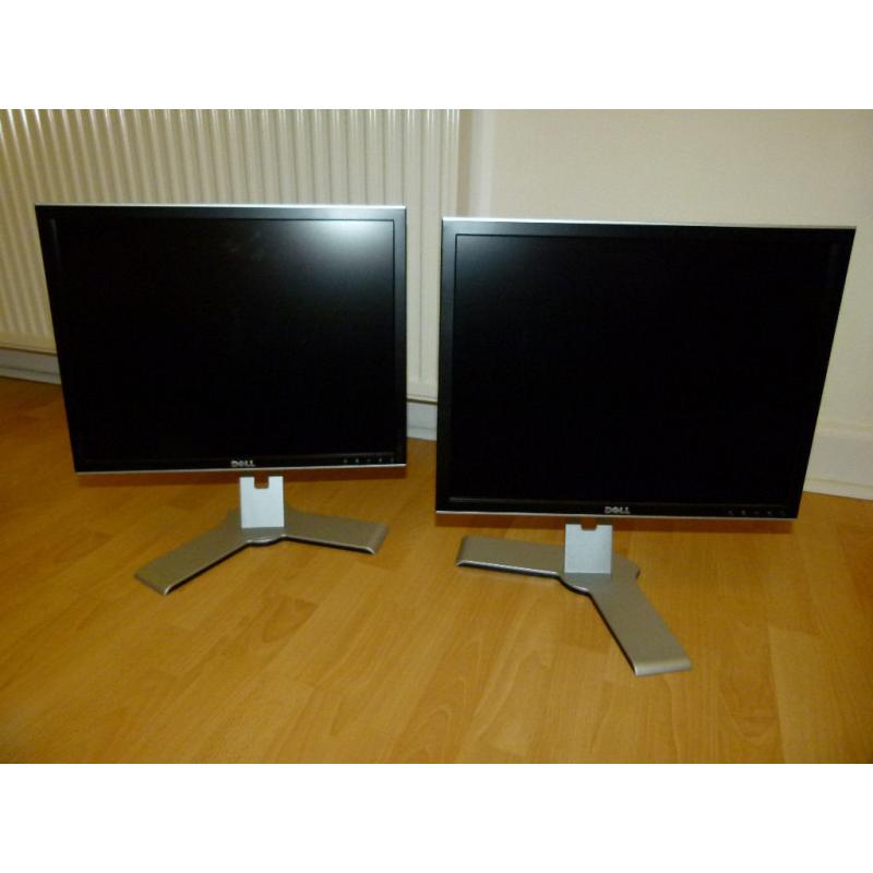 Two Dell 20.1" LCD Monitors (ULTRASHARP 2007FP - 1600x1200p)