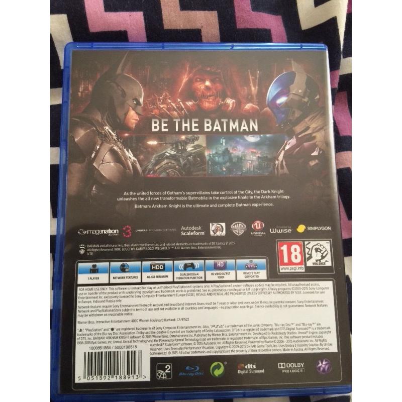 Ps4 BATMAN Arkham Knight