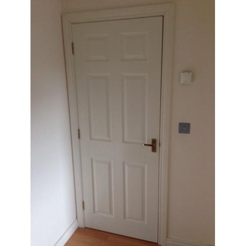 White panel doors