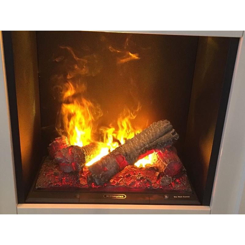 White gloss dimplex optimist fire