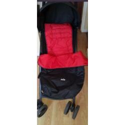 Joie red and black pushchair