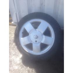 15 "Renault Clio Alloys With Brand New Tyres.