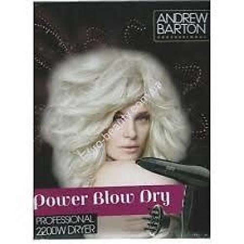 As new - Andrew Barton Professionals Power Blow Hair Dryer 2200 Watts - All Accessories Included