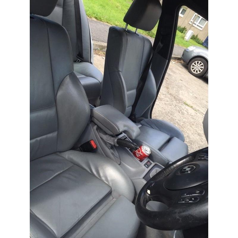 Original Genuine BMW 325i E46 M Sport Saloon GREY Heated Seats Front Back UK (Fits: BMW [E46])
