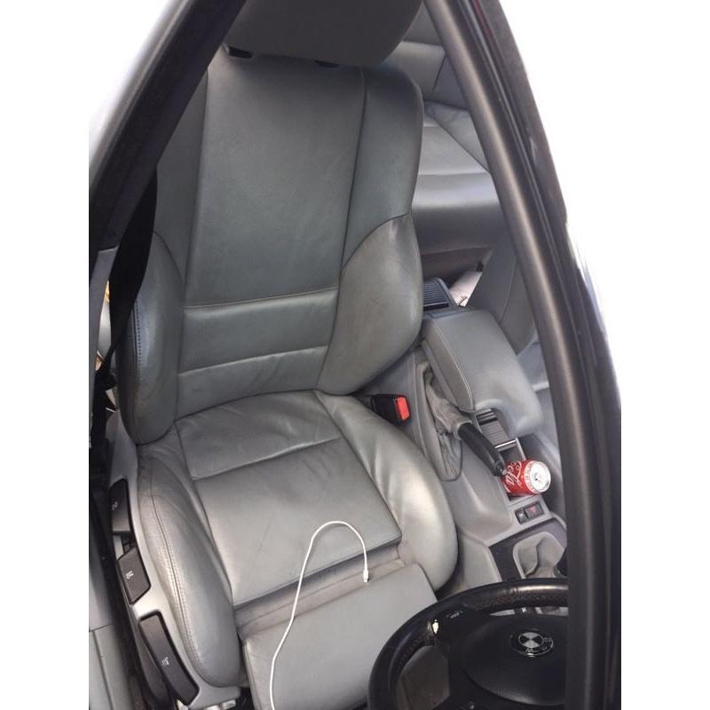 Original Genuine BMW 325i E46 M Sport Saloon GREY Heated Seats Front Back UK (Fits: BMW [E46])