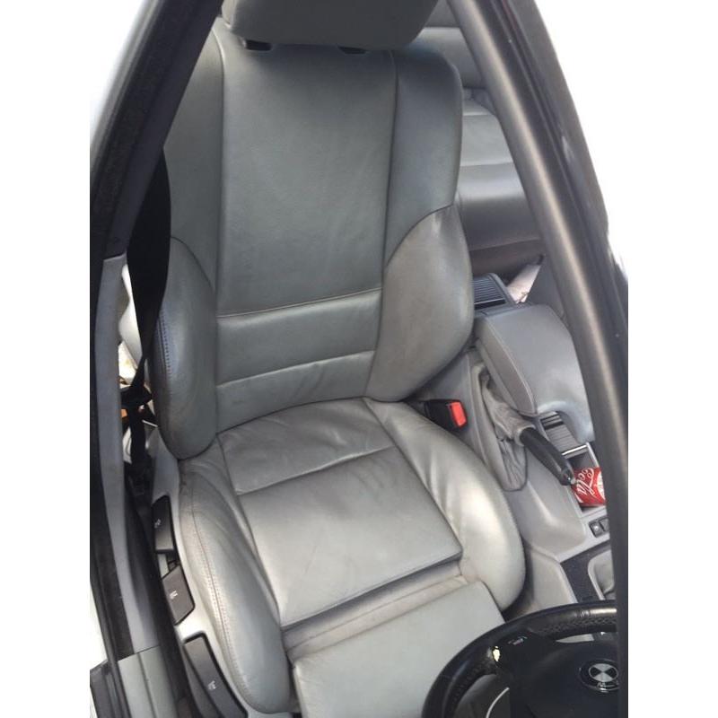 Original Genuine BMW 325i E46 M Sport Saloon GREY Heated Seats Front Back UK (Fits: BMW [E46])