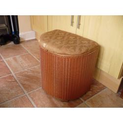 Wicker style 1950's Linen Basket for Restoration.