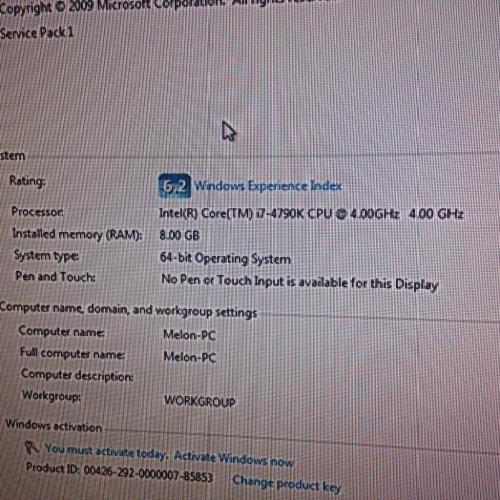Gaming PC, quad core I7 - 4790k, nividea gtx 960 graphic card, 8GB RAM, 1TB Hard drive