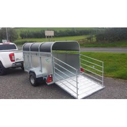 7x4 LIVESTOCK GALVANISED TRAILER WITH LOADING GATES