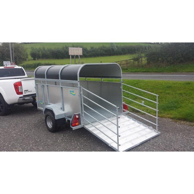 7x4 LIVESTOCK GALVANISED TRAILER WITH LOADING GATES