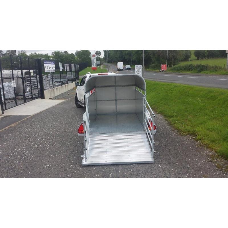 7x4 LIVESTOCK GALVANISED TRAILER WITH LOADING GATES