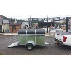 7x4 LIVESTOCK GALVANISED TRAILER WITH LOADING GATES