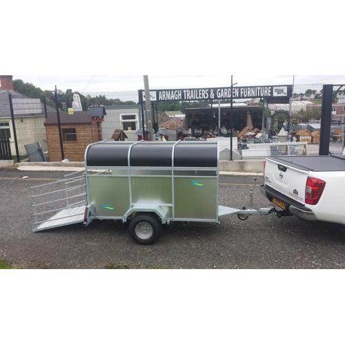 7x4 LIVESTOCK GALVANISED TRAILER WITH LOADING GATES