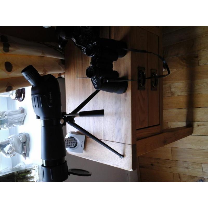 tripod single binocular 20 60 x60 plus binocular ranger 10.50