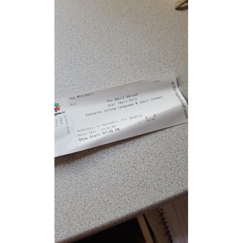 2 tickets for The Dolls
