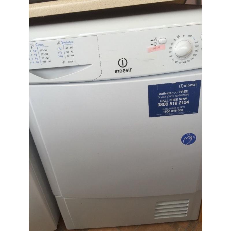 Indesit 8kg condenser tumble drier