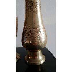 Brass decoration vases (2 pairs)