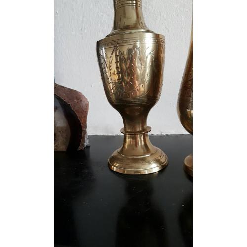 Brass decoration vases (2 pairs)