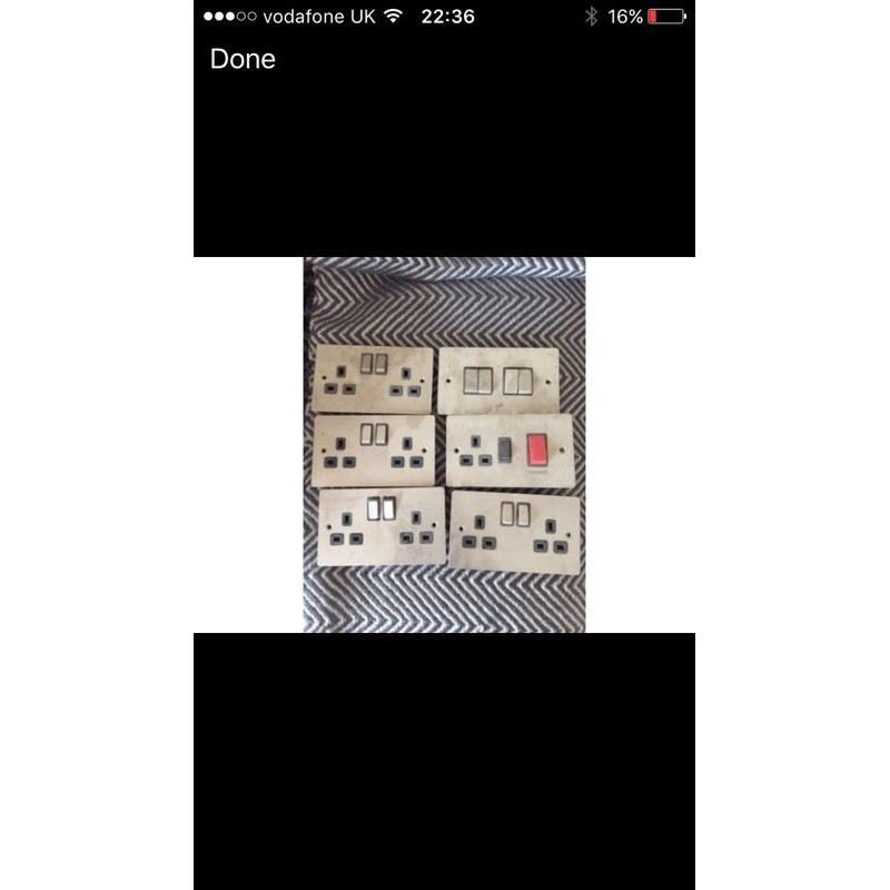 Stainless steel sockets and switches