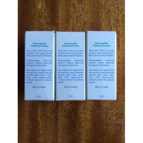 Homeopathic Medicine - Arsenicum Album 30c (3 packets of 120x tablets)